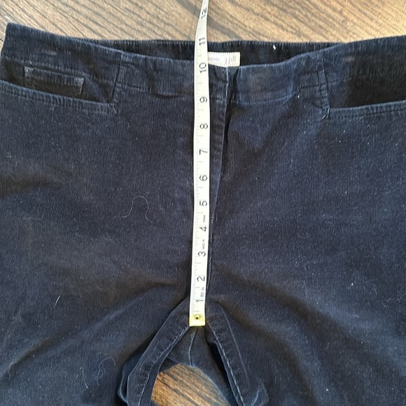 J. Jill Black Corduroy Cords Pants 12 EUC - Picture 4 of 8